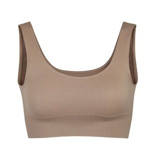 SKIMS Stretch Rib Scoop Bralette | Desert